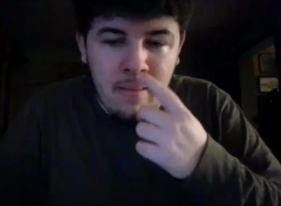 Fat retard picks his nose on camera like an ape.