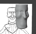 6/10/26 - Sketch for Tung Tung Sahur 3D model
